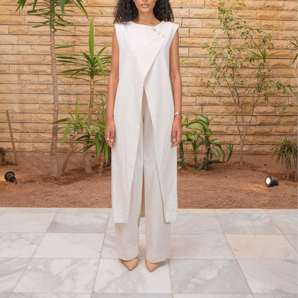 سترة طويلة مع بنطلون